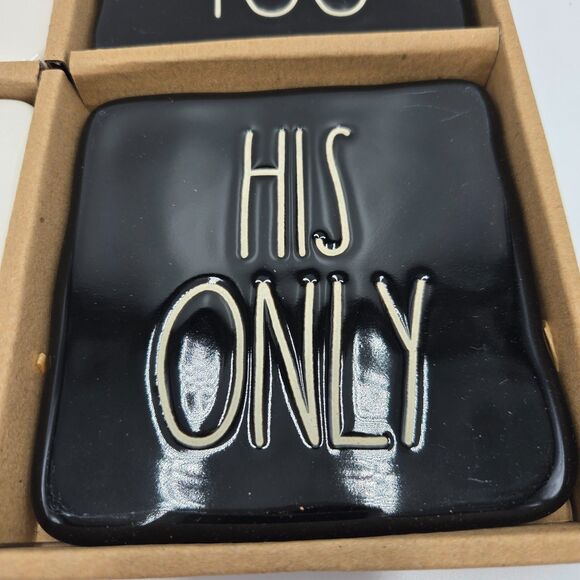 Rae Dunn Wedding Coasters 4 Pc Bridal Shower I Do Couple Marriage Husband Wife - Picture 5 of 6